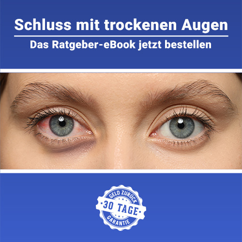 Trockene Augen eBook – Ein informatives eBook, das effektive Lösungen gegen trockene Augen bietet.
